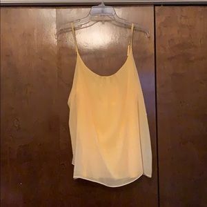 New York & Co yellow polka dot tank